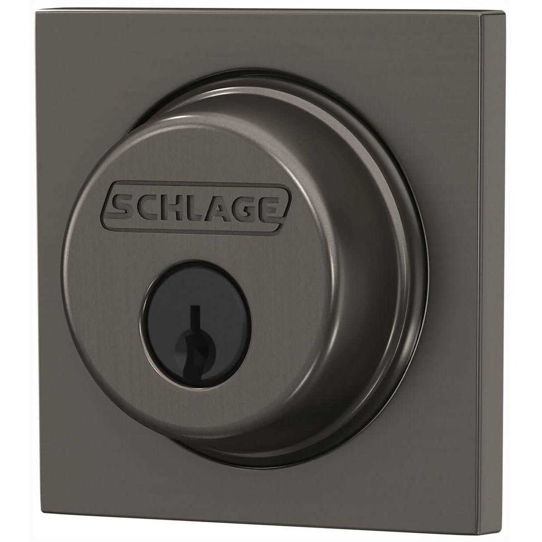 Schlage B60 Single Cylinder Collins Deadbolt - Inhomebuy