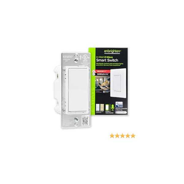 Enbrighten Z-Wave Plus Smart Light Dimmer with QuickFit And SimpleWire - Inhomebuy