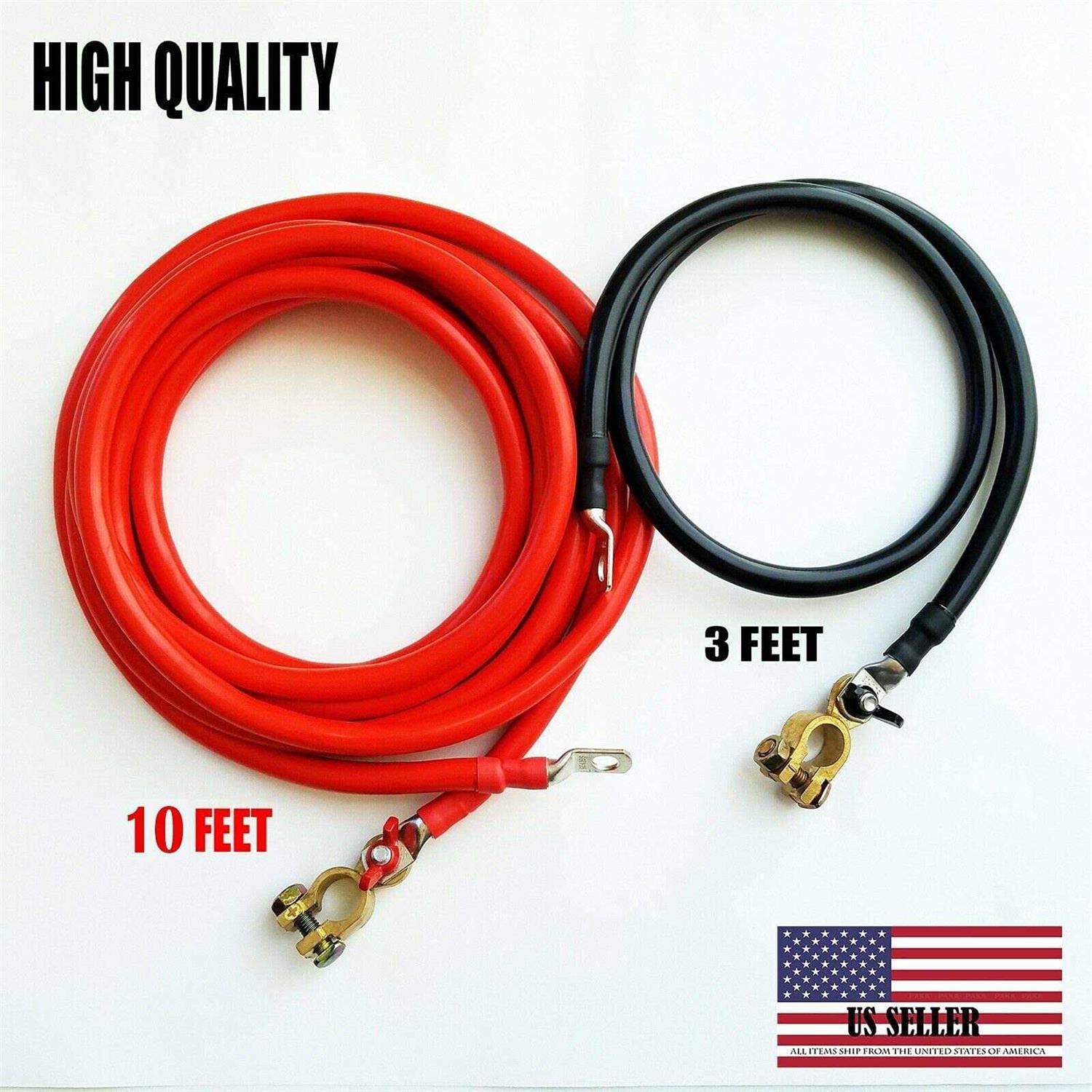 PAKA TOOLS Battery Relocation Kit 2 Awg Cable Top Post - Inhomebuy