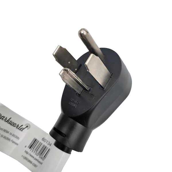 parkworld 1.5 ft. 10/3 3-Wire Dryer 3-Prong 10-30P Plug to 4-Prong Dryer 14-30R Female adapter cord - Inhomebuy