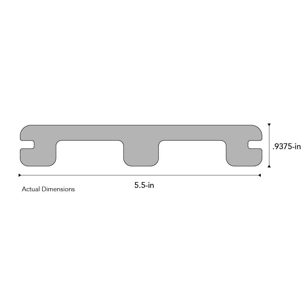 Deckorators Venture 0.4375-in x 11.25-in x 12-ft Composite Fascia Deck Board - Inhomebuy