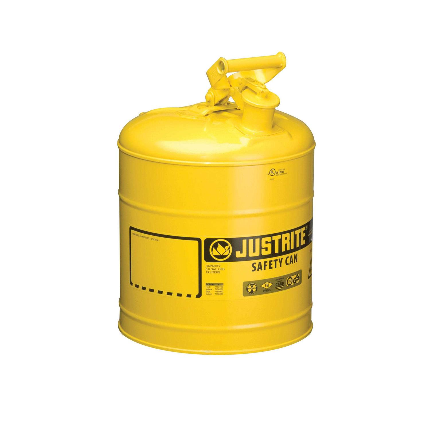 Justrite Type I Safety Can 7150100 - Inhomebuy