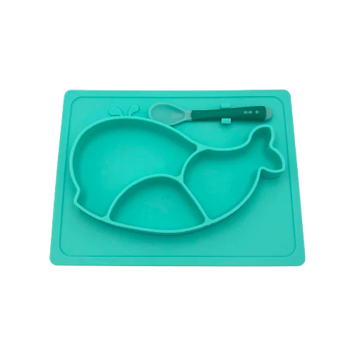 Tootsie B Whale Silicone Sectioned Plate | 05048 - Inhomebuy