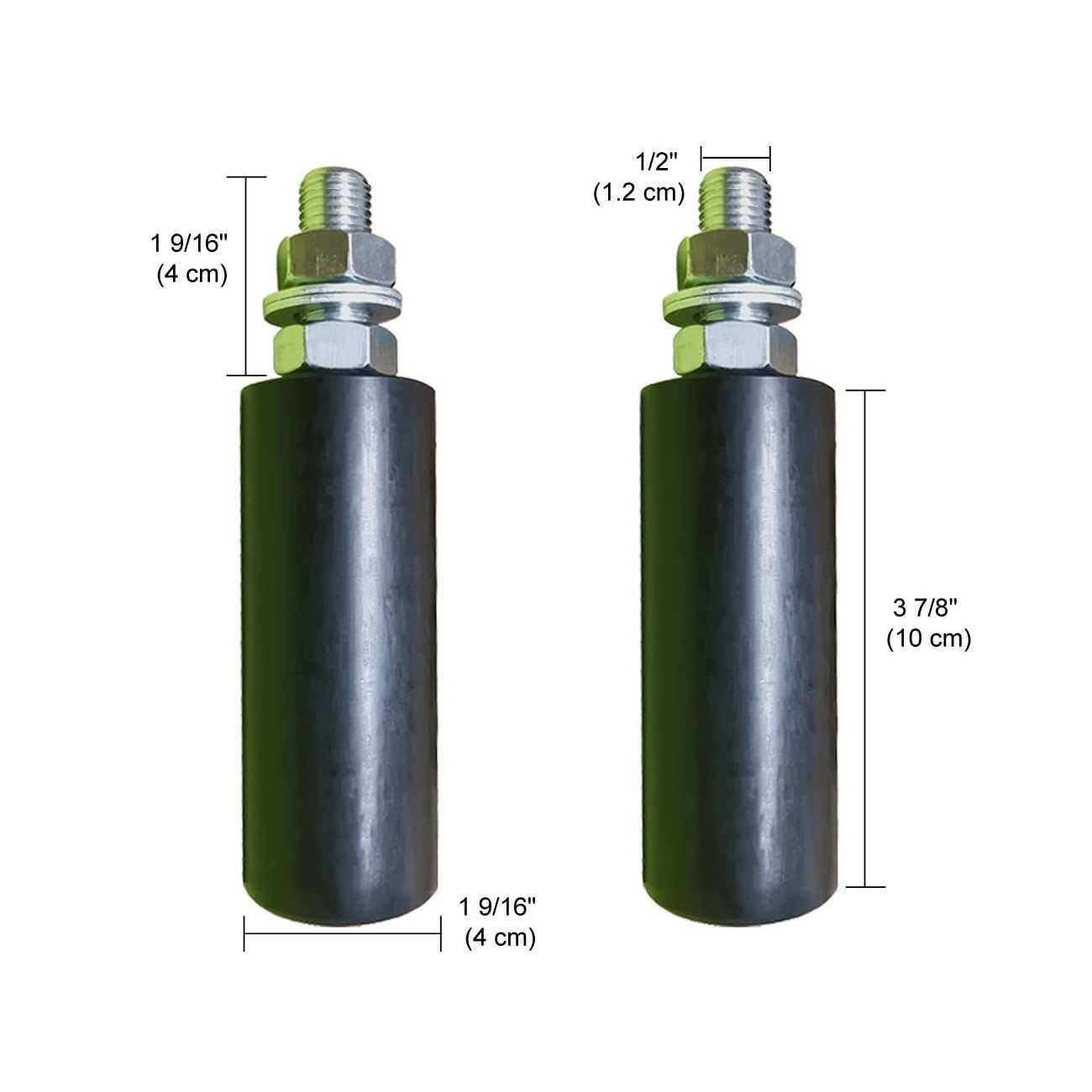 Mageway Universal Heavy Duty Slide Gate Guide Roller 6 Black L Rear Post Bracket Adjustable Dual Nylon Rollers Gate Support Assembly for Sliding - Inhomebuy