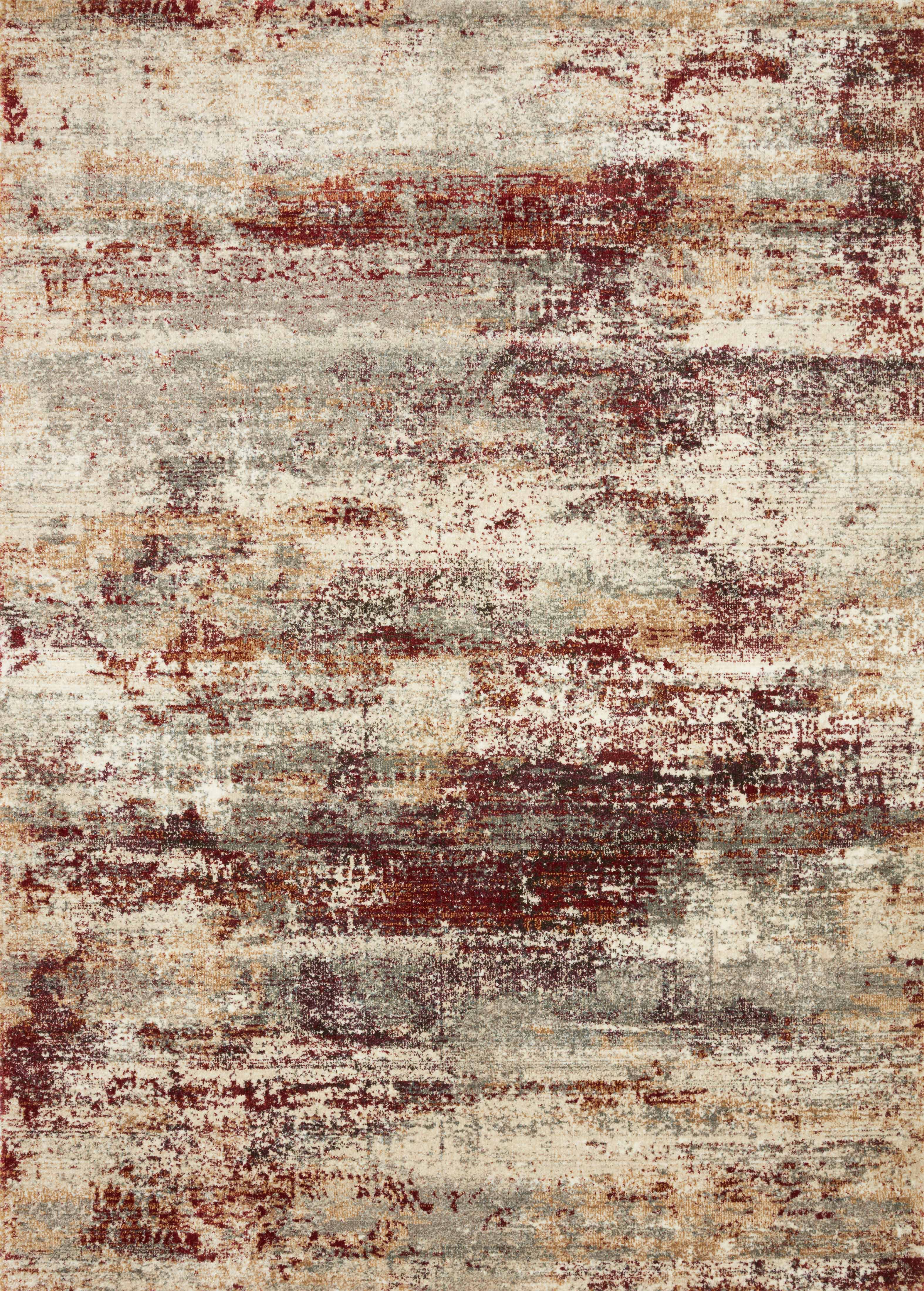 Loloi Rugs Jasmine Collection Rug in Dove, Rust - 11'6