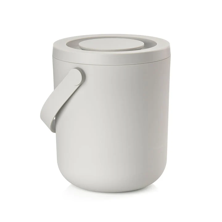 Waste Bin Circular 15L warm Grey - Inhomebuy
