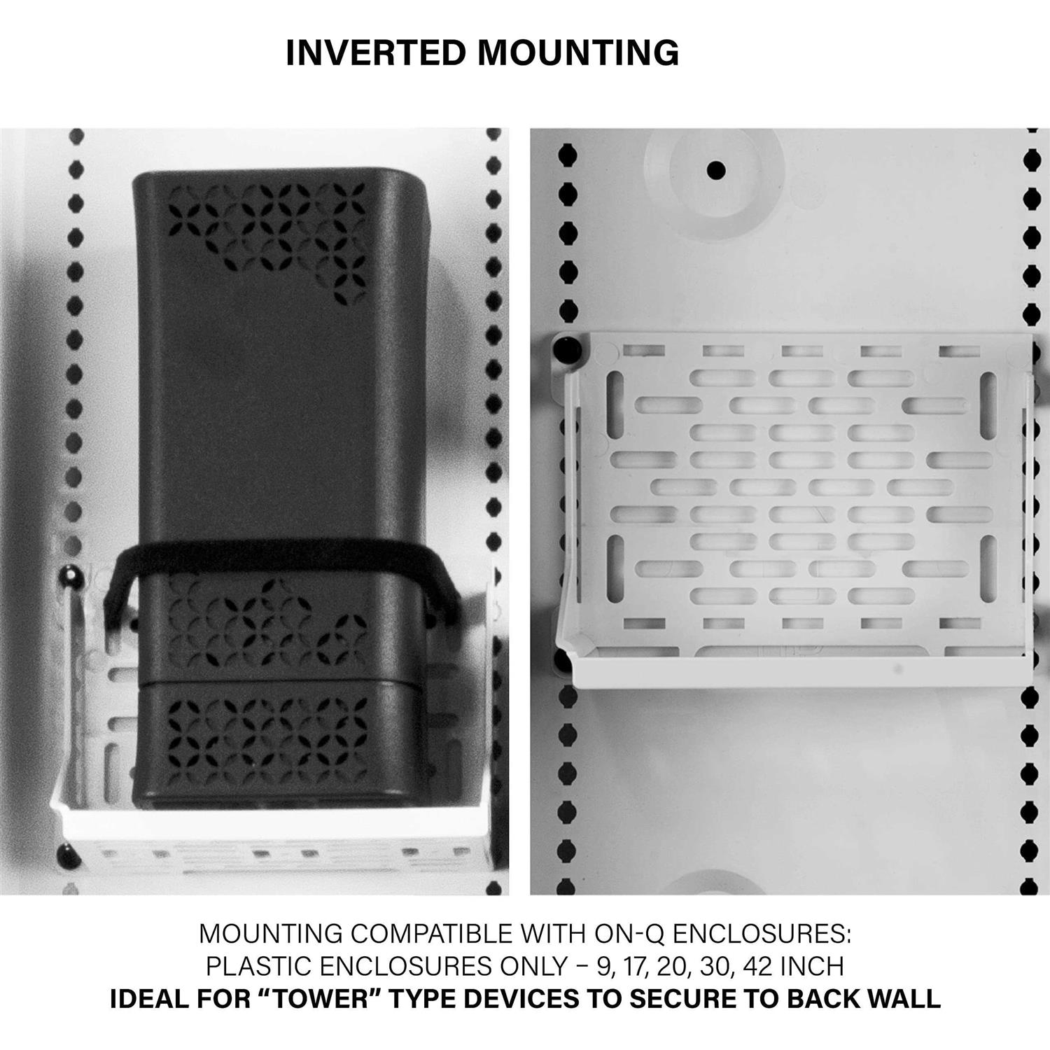 On-Q 17-in Dual-Purpose in-Wall Enclosure with 5-in Mounting Plate ENP1705NAV1 - Inhomebuy