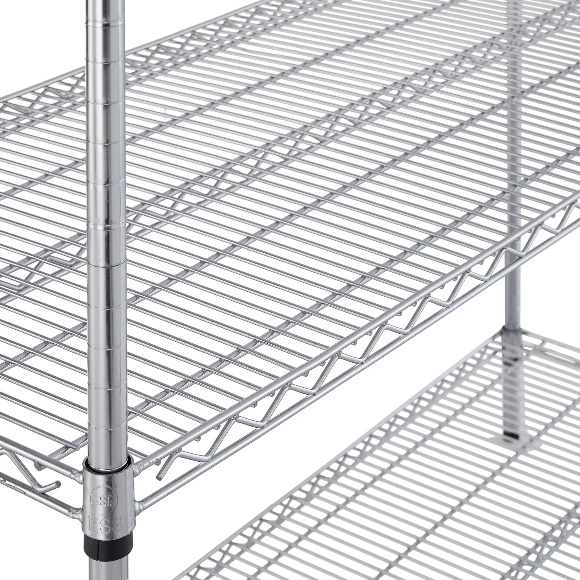 Hyper Tough 4 Shelf Wire Shelf Unit Chrome 24