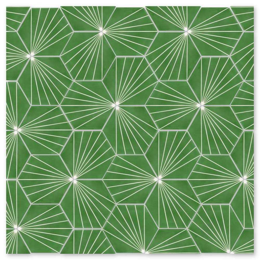 Villa Lagoon Tile Spark C 8 in. x 9 in. Cement Handmade Floor and Wall Tile LH-SPAR3-S - Inhomebuy