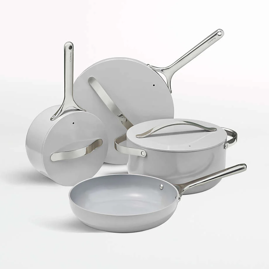 Caraway Non-Toxic and Non-Stick Cookware Set in Gray - Inhomebuy