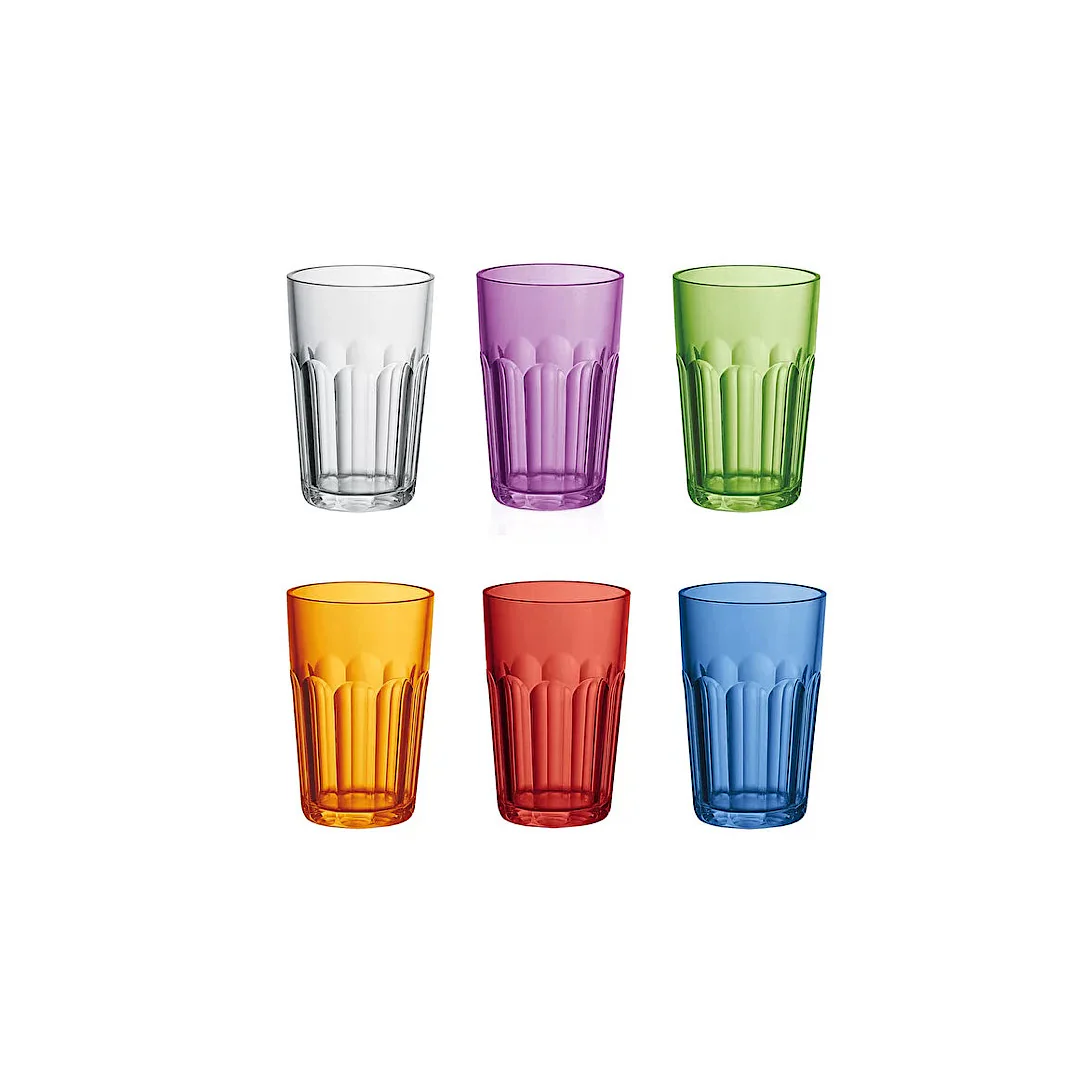 Set of 6 Tall Ground Tumblers - Inhomebuy