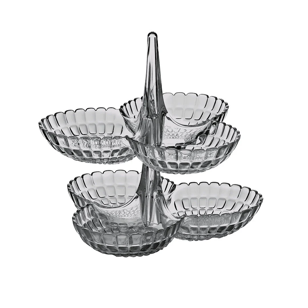 Set of 2 Hors d’oeuvres dish Tiffany Sky Grey - Inhomebuy