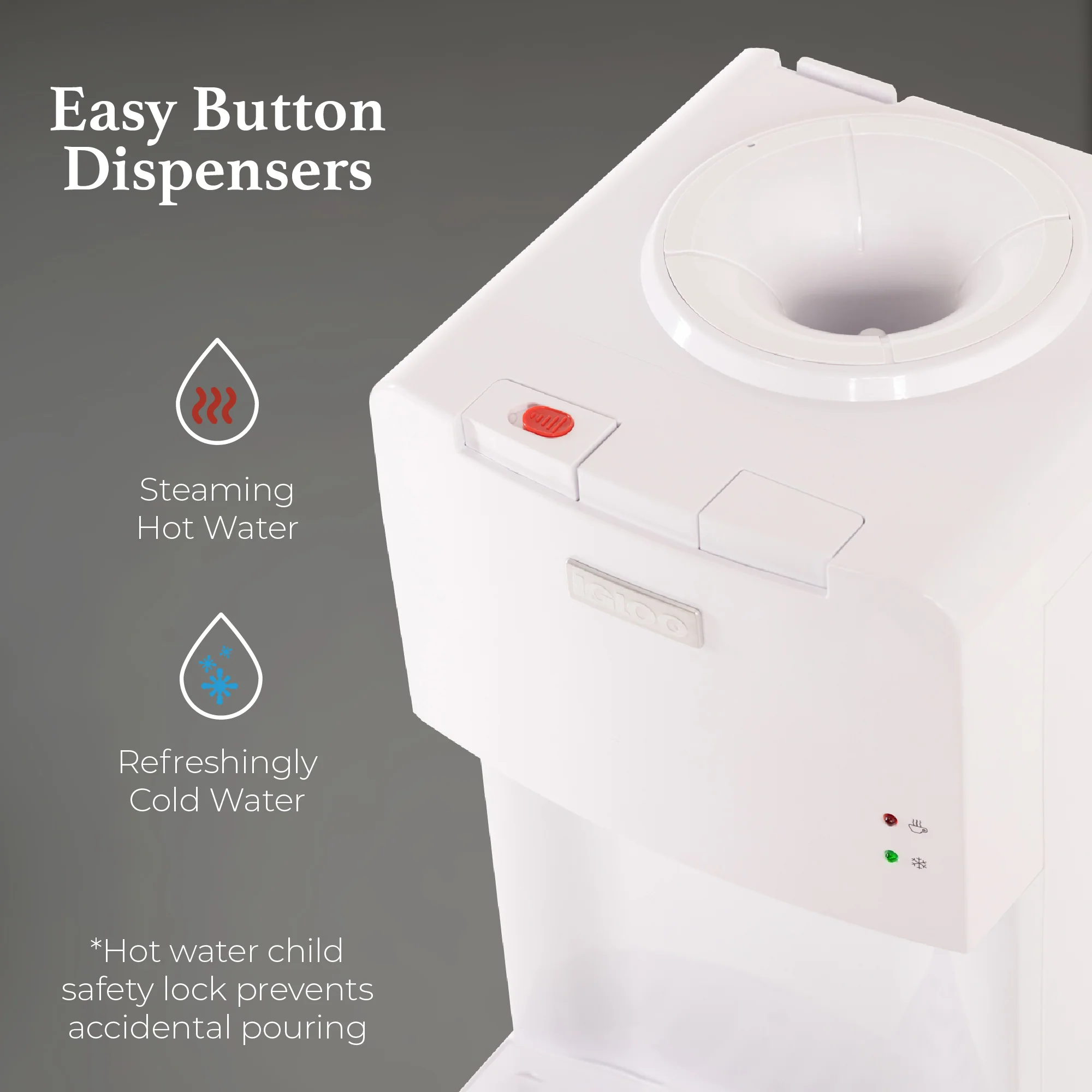 Igloo® Hot & Cold Top Loading Water Dispenser - Inhomebuy