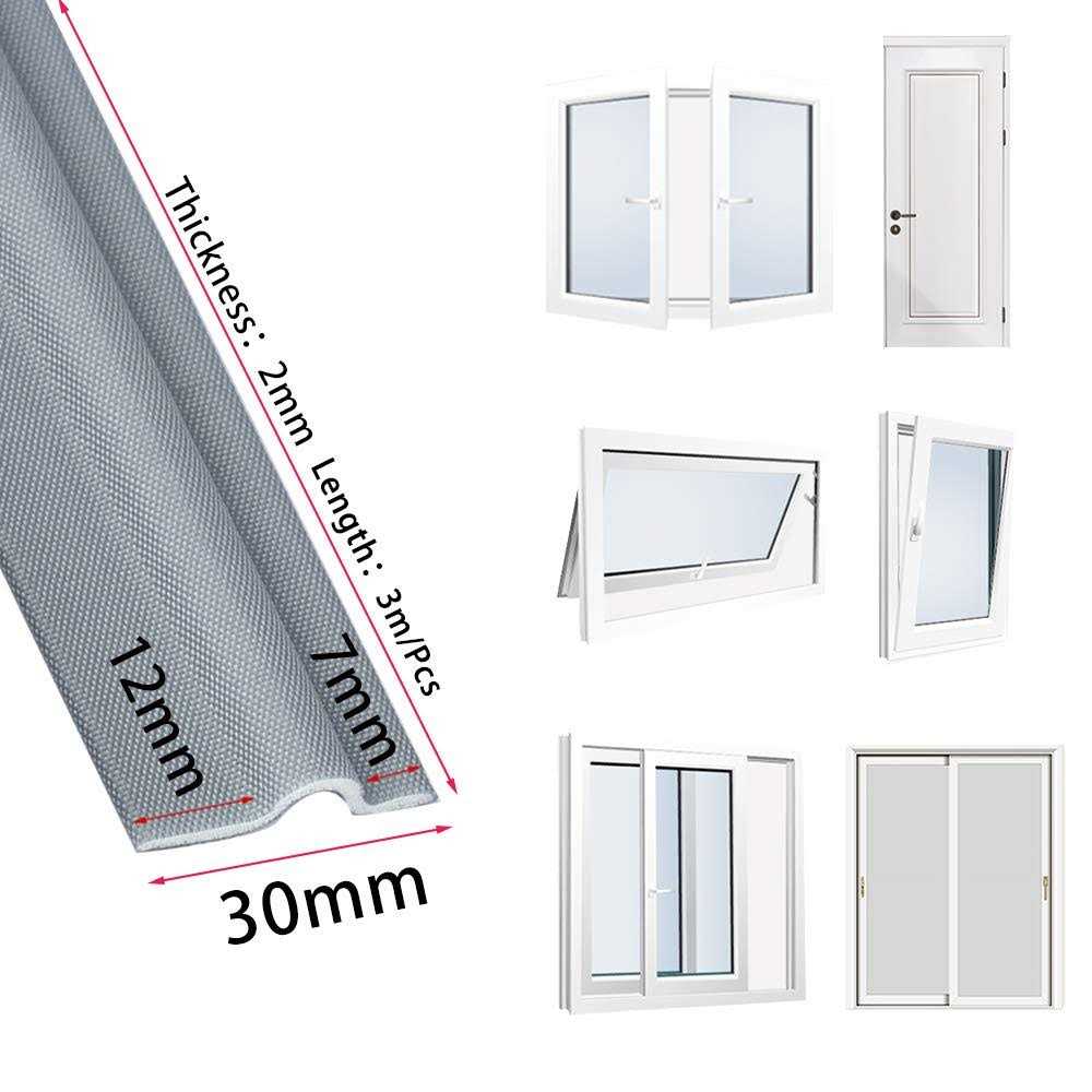 cuysfead 118 Inch Window Draft Stopper Foam Seal Strip Self Adhesive, Window Insulation and Door Side Weather Stripping Soundproof - Inhomebuy