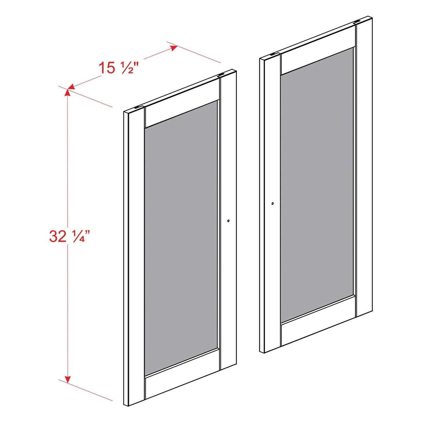 Palace Imports 100% Solid Wood Modular Kitchen Pantry Double Kit - Inhomebuy