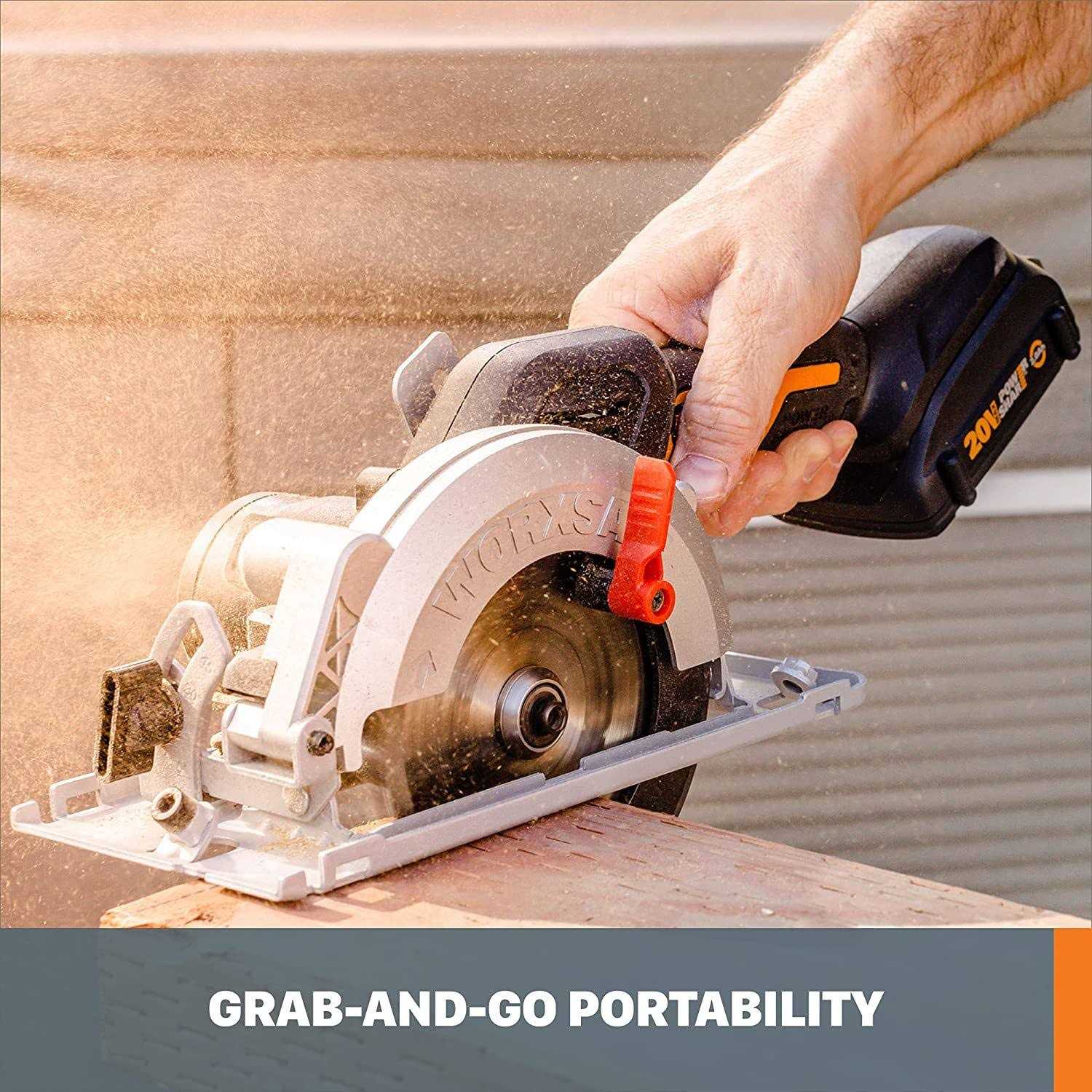 Worx Wx429l Amp Worxsaw Compact Circular Saw - Inhomebuy