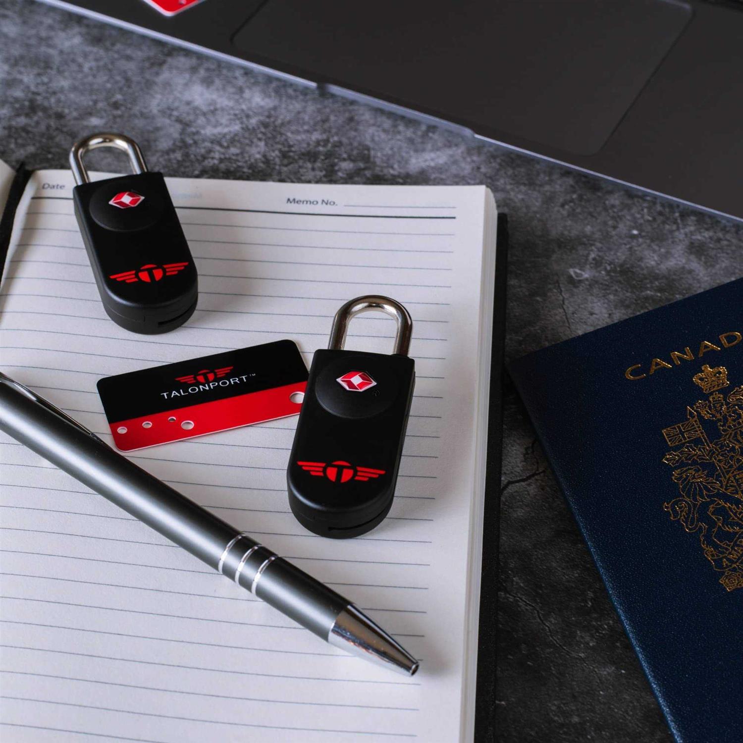 Keyless TSA Approved Luggage Locks with Lifetime Card Keys & No Combo to Forget - Inhomebuy
