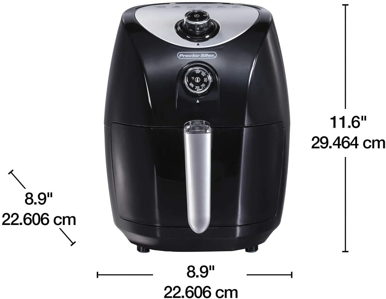 Proctor-Silex Air Fryer: 1.5L capacity, black | 35055 - Inhomebuy