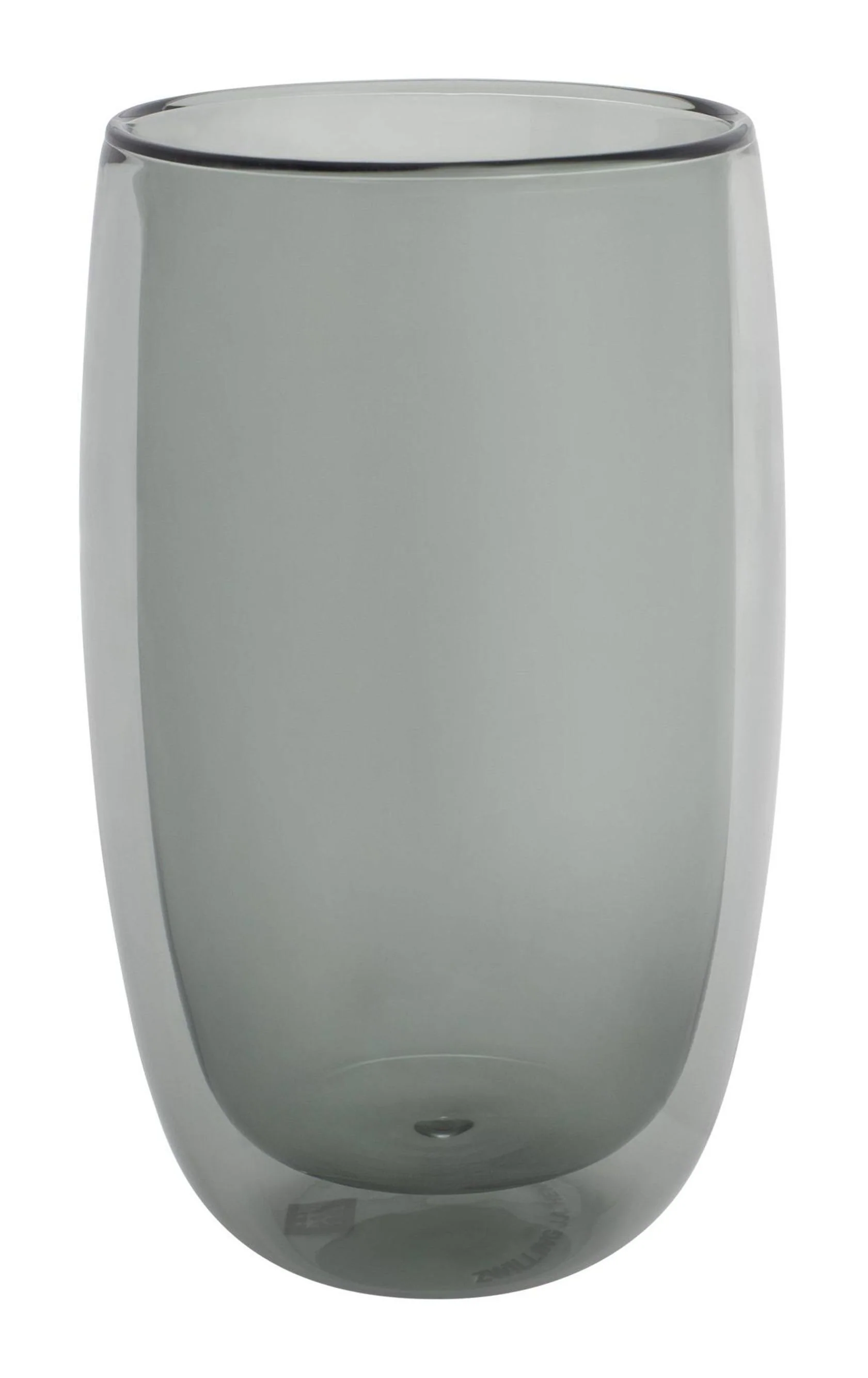 ZWILLING 2pc Latte Glass Set in Gray, Sorrento Double Wall Glassware Series - Inhomebuy