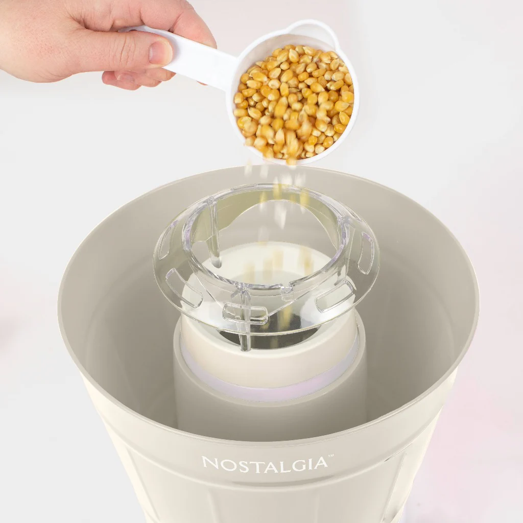 Hot Air Popcorn Maker and Bucket, Khaki - Inhomebuy