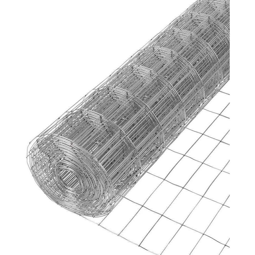 Fencer Wire 2 x 100 ft. 14 Gauge Welded Wire Fence 2 x 4 in. Mesh - Inhomebuy