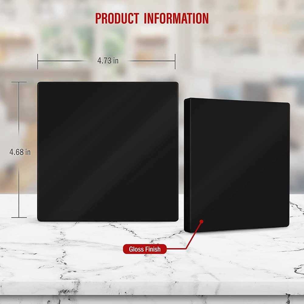 ENERLITES Screwless Double Blank Wall Plate Child Safe Two Gang Blank Device Outlet Cover - Inhomebuy