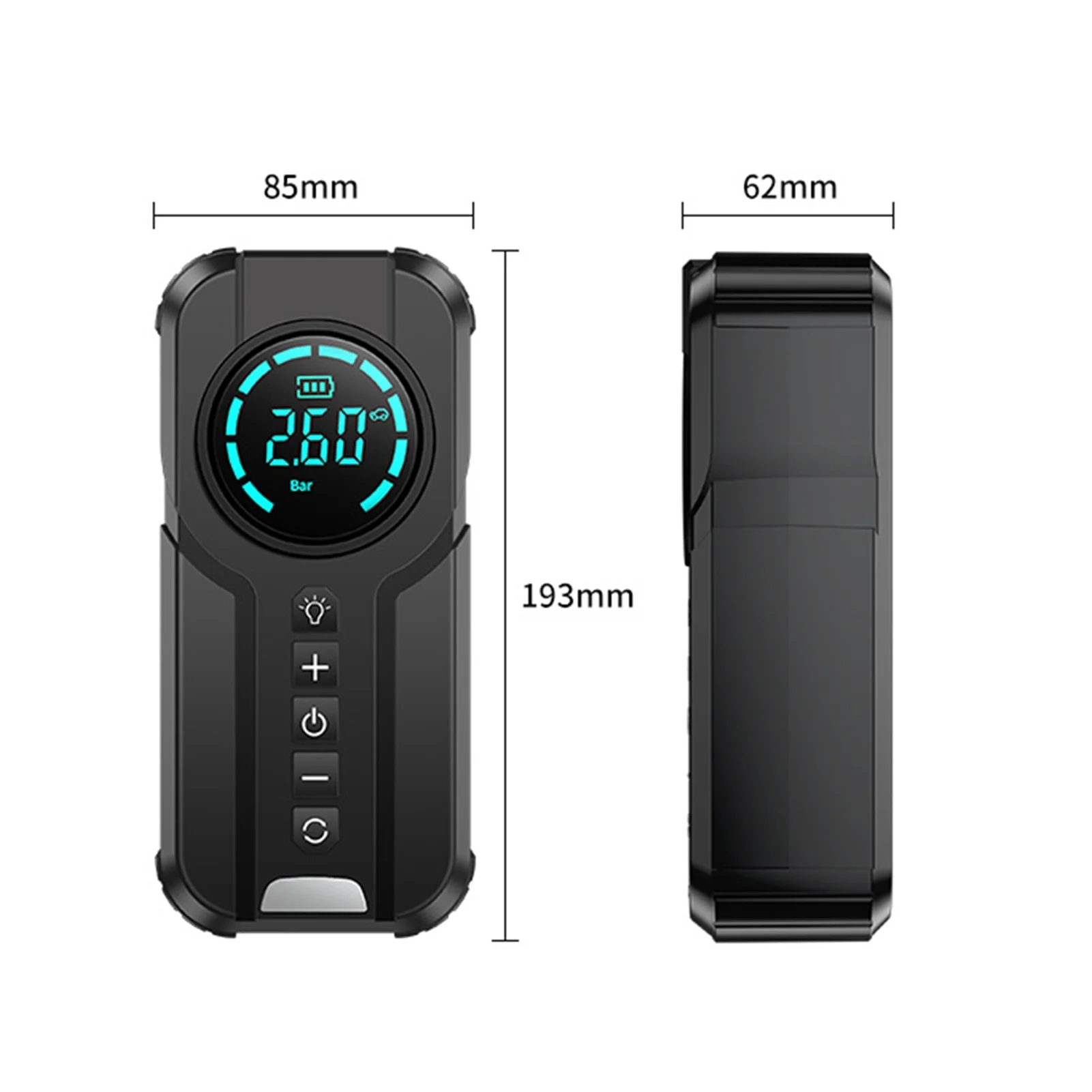 Anself Tire Inflator Portable Air Compressor,1000A Portable Battery Booster with 150 PSI Tire Inflation 6000mAh Jump Starter for  Cars, Bikes & Motorcycle Tires, Balls - Inhomebuy