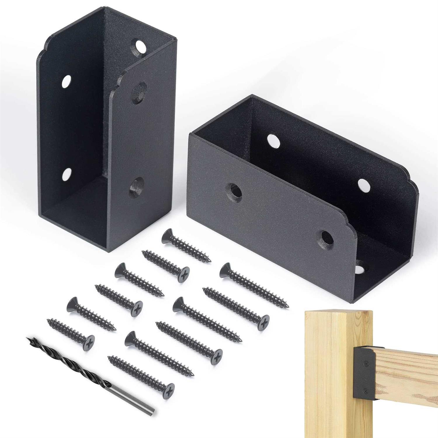 WOCEPU Stainless Steel Adjustable Post Protector, Protects Wooden Mailboxes and Fences from Lawnmower and rain Damage - Inhomebuy