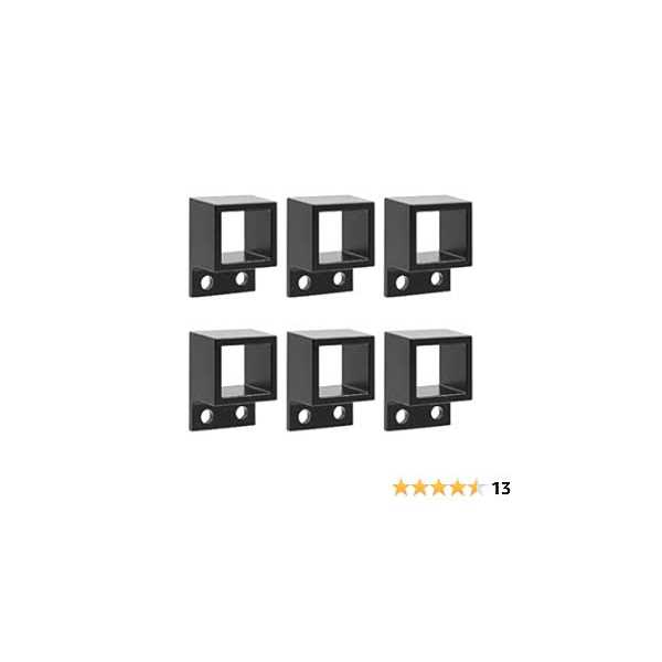 Plum Fittings Aluminum Fence Standard Wall Mount 1 x 1 Rails - Inhomebuy