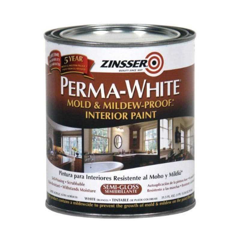 Zinsser Perma Mold Mildew-Proof White Interior Paint - Inhomebuy
