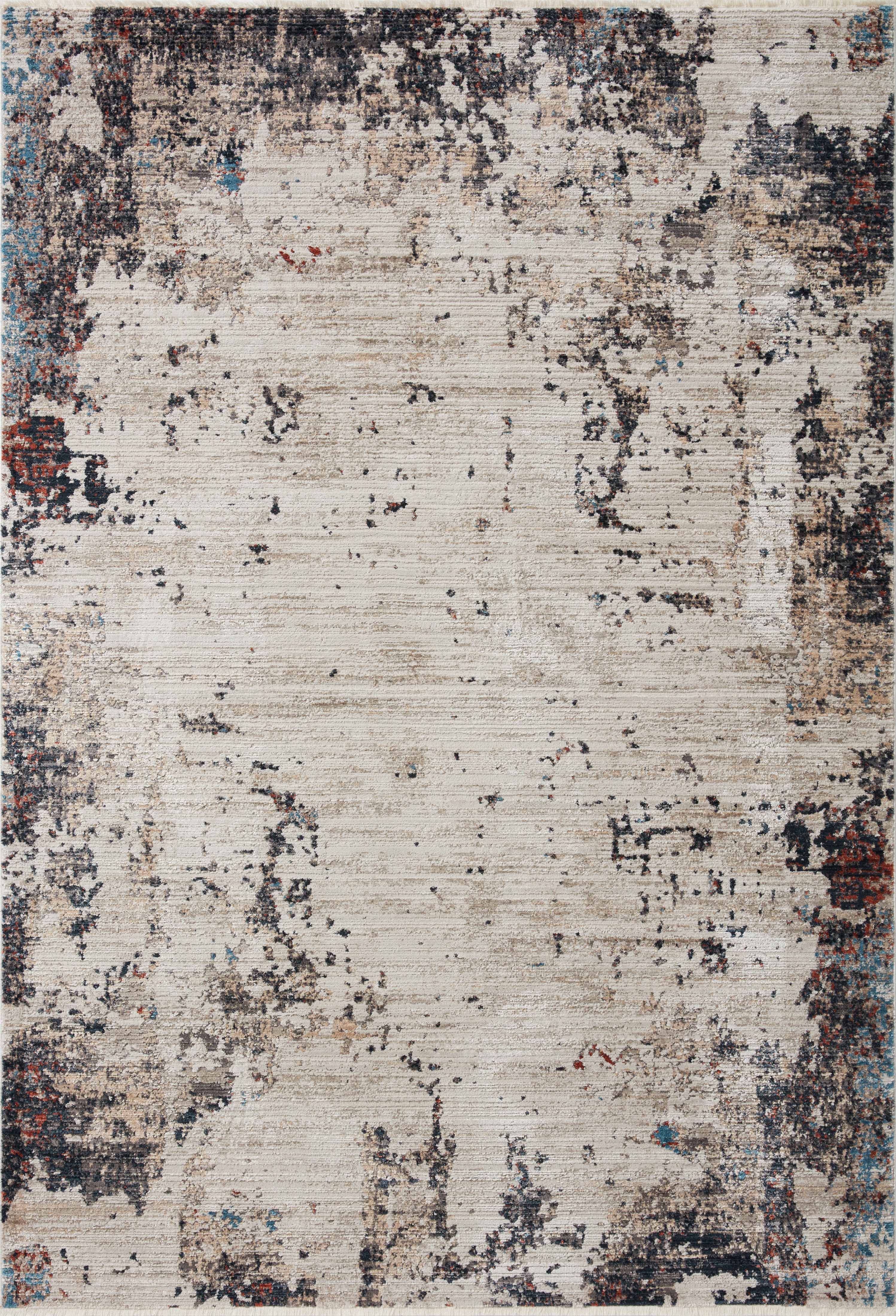 Loloi Rugs Leigh Collection Rug in Ivory, Charcoal - 9'6