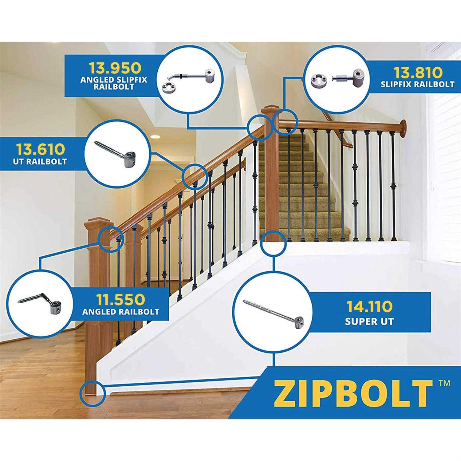 Zipbolt Countertop Connector — Joint Connector Drawbolt Pack with 5mm Hex Bit for Joining Countertops - Inhomebuy