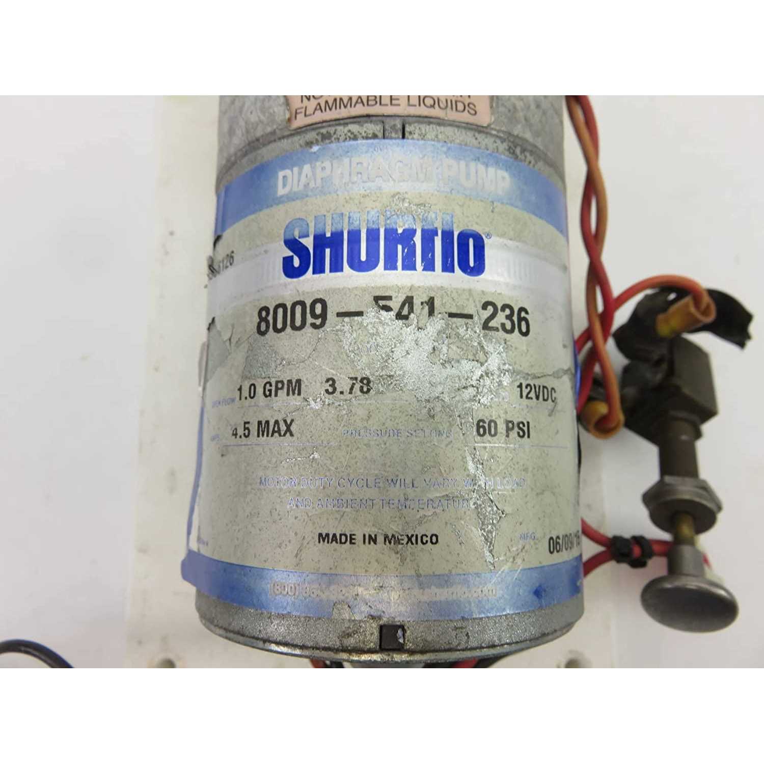 Shurflo Industrial Pump 198 GPH - Inhomebuy