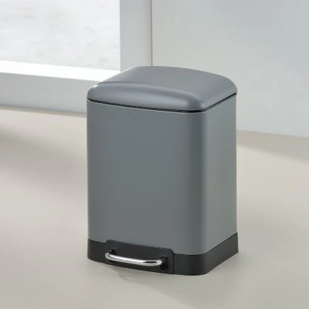 Pedal Dust Bin Davino Grey - Inhomebuy