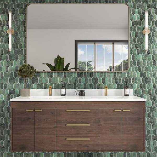 Daltile Miramo 10 in. x 12 in. Glazed Ceramic Straight Joint Mosaic Tile - Inhomebuy