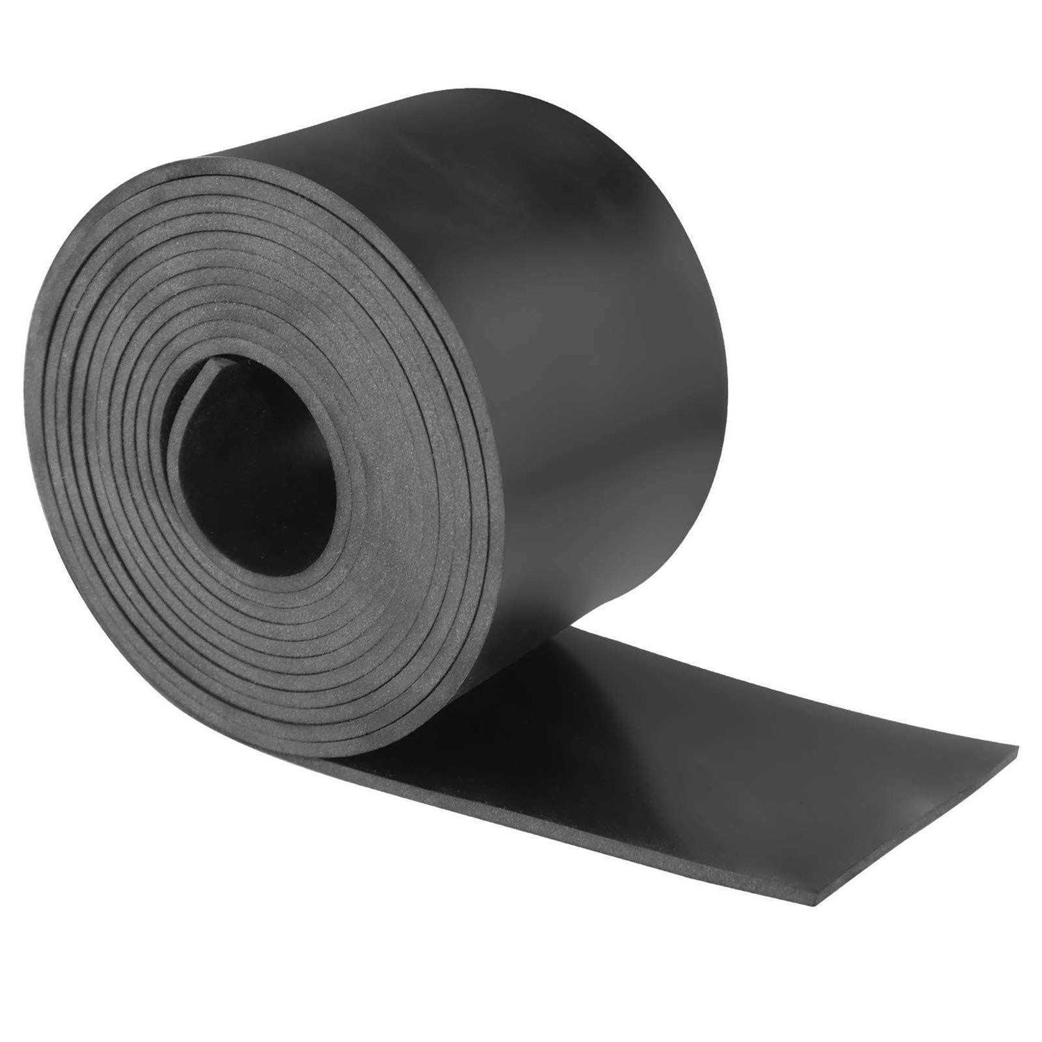 VUAOHIY Neoprene Rubber Strips Solid Rubber Rolls Neoprene Solid Rubber Sheet for DIY Gasket - Inhomebuy
