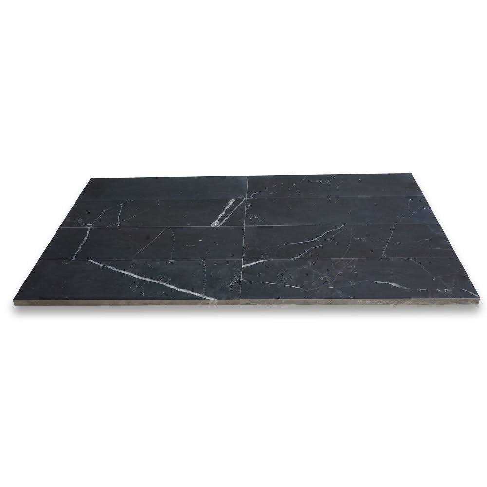 Nero Marquina Black Marble Tile Honed - Inhomebuy