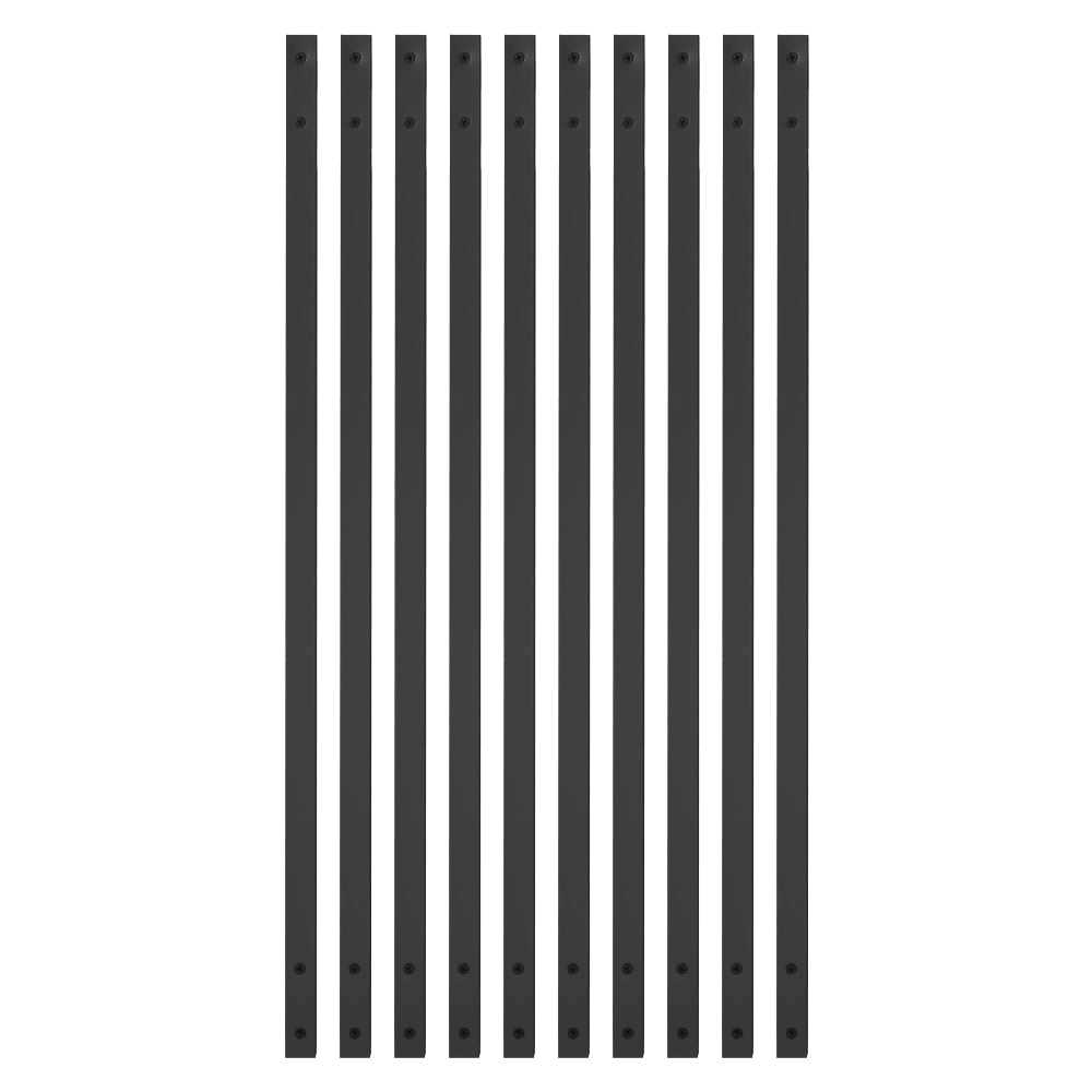 Deckorators 3/4-in x 3/4-in x 26-in Black Aluminum Deck Baluster - Inhomebuy