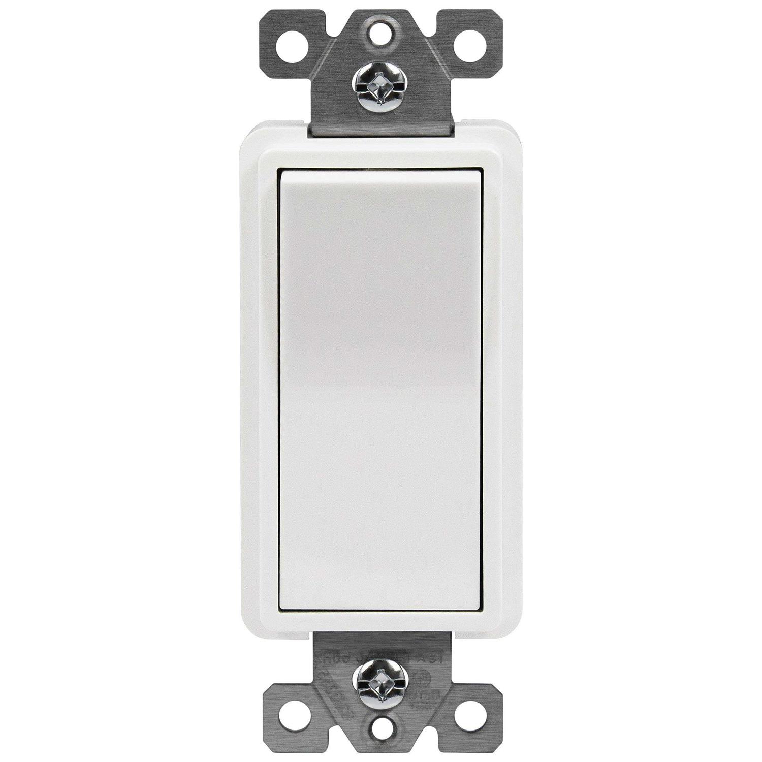 Enerlites 4 Diameter Round Weatherproof Cover Blank Metal Wall Plate for Outdoor Use - Inhomebuy