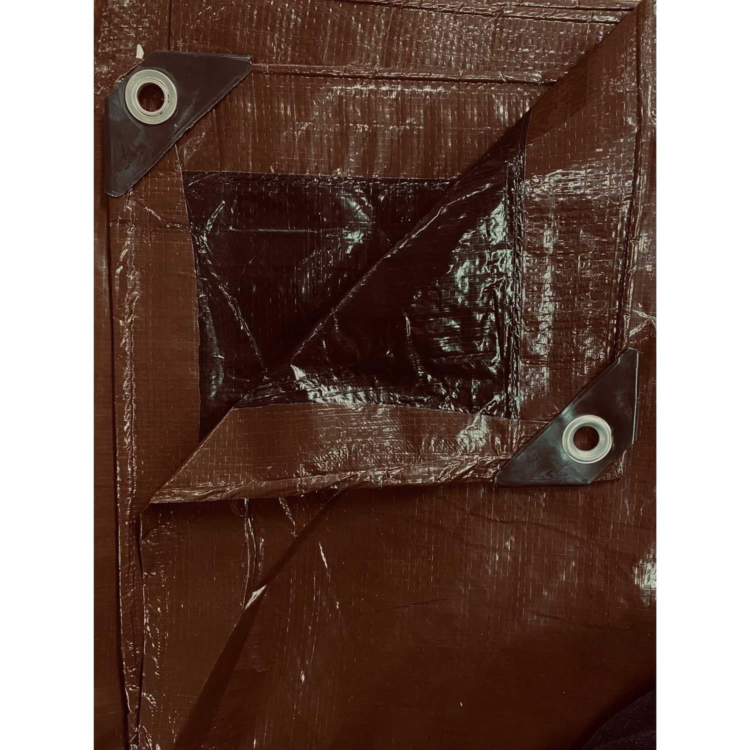 Onestock Black/Brown Reversible Tarp Heavy-Duty - Inhomebuy