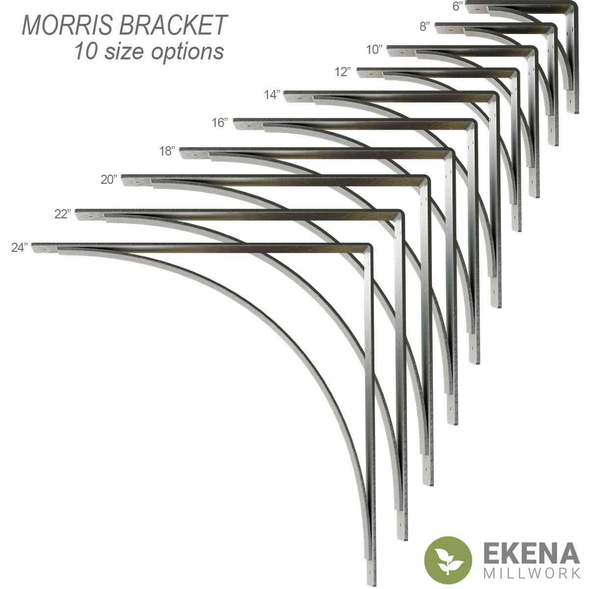 Ekena Millwork 3 inchw x inchd x inchh Morris Steel BRACKET - Inhomebuy
