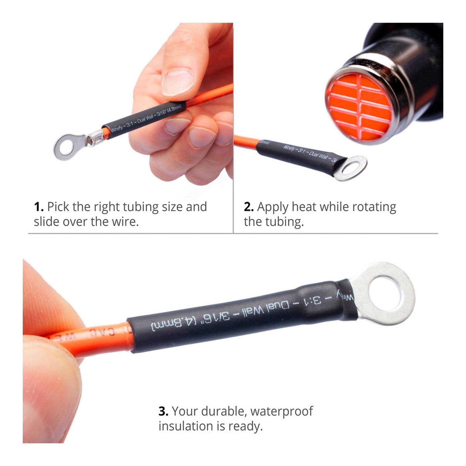 Wirefy Heat Shrink Tubing 3:1 Ratio - Inhomebuy