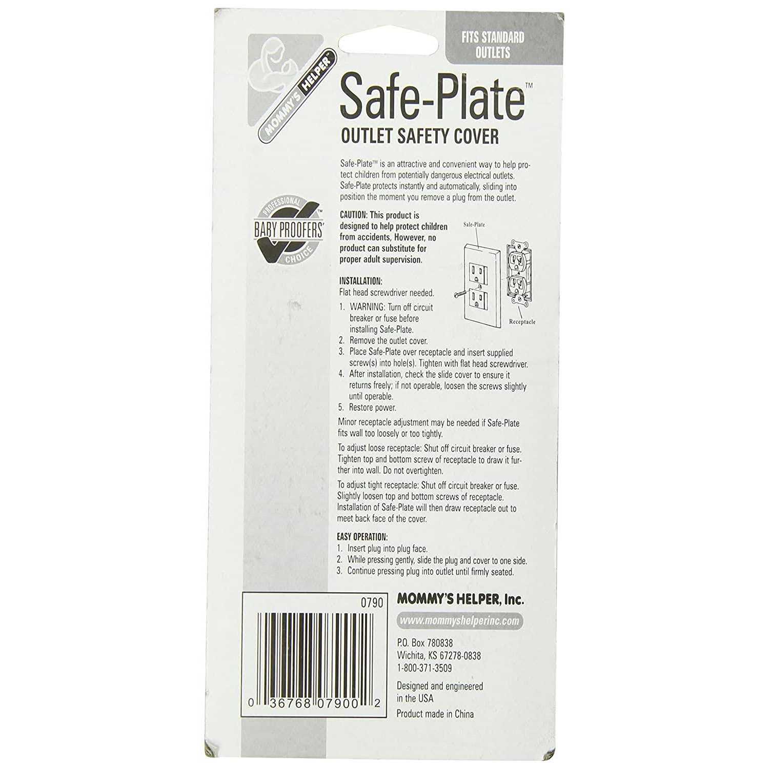 Mommy’s Helper Mommys Helper Safe Plate Electrical Outlet Covers Standard - Inhomebuy