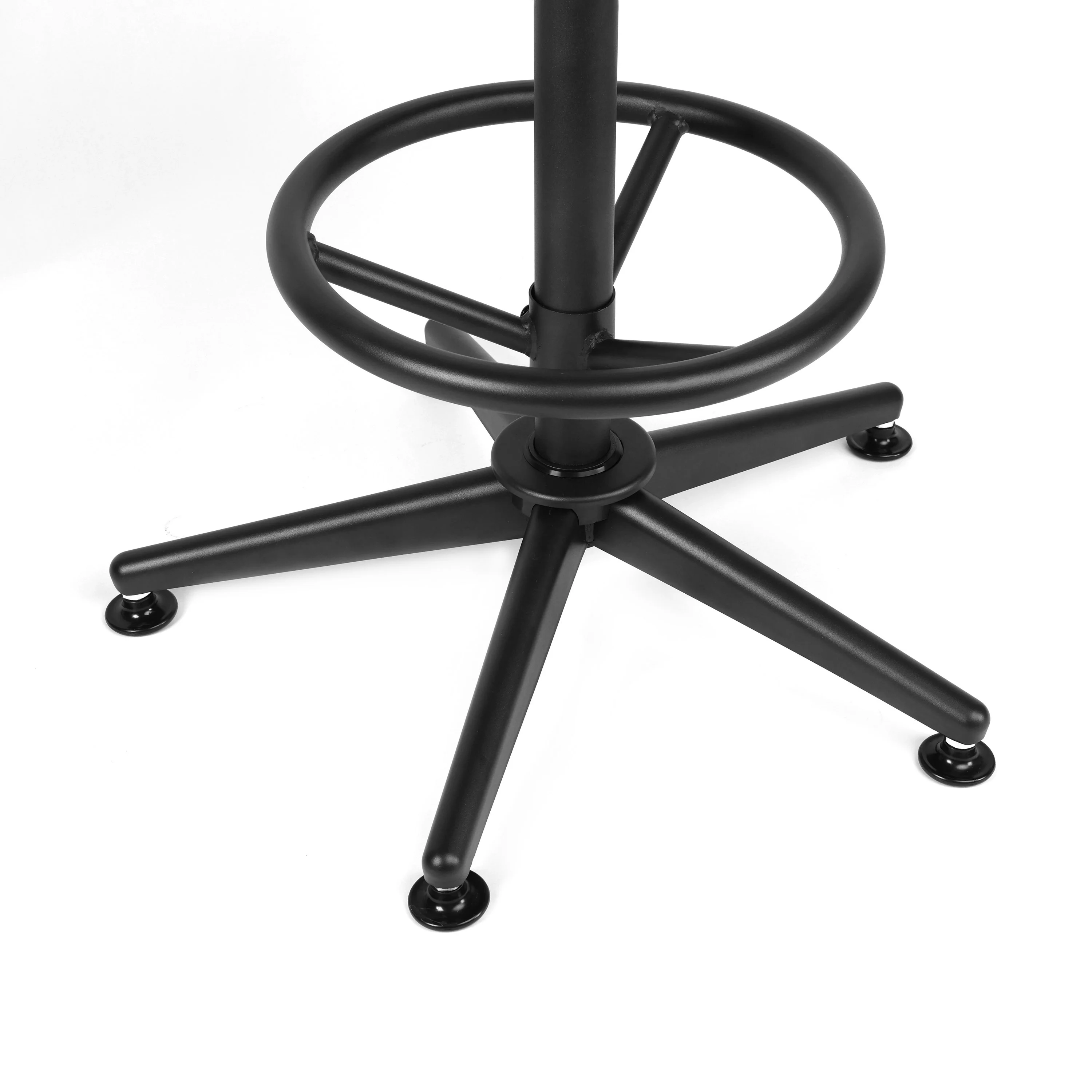 Hyper Tough 3-Piece Shop Table & Stool Set, Bar Height, Pub Table, Workbench, Steel, Black - Inhomebuy
