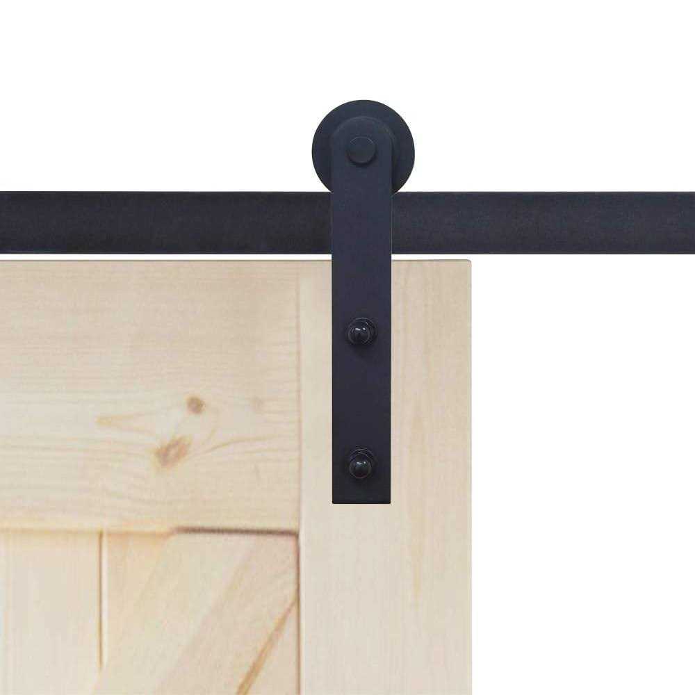 WINSOON Sliding Barn Door Hardware Kit Track for Double Doors - Inhomebuy