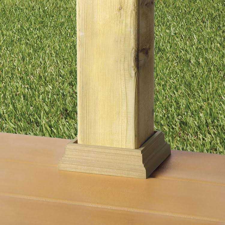 Deckorators Wood Post Base Trim - Inhomebuy
