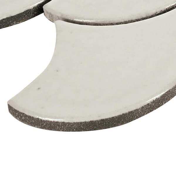 Daltile Miramo 13 in. x 13 in. Glazed Ceramic Fan Mosaic Tile - Inhomebuy