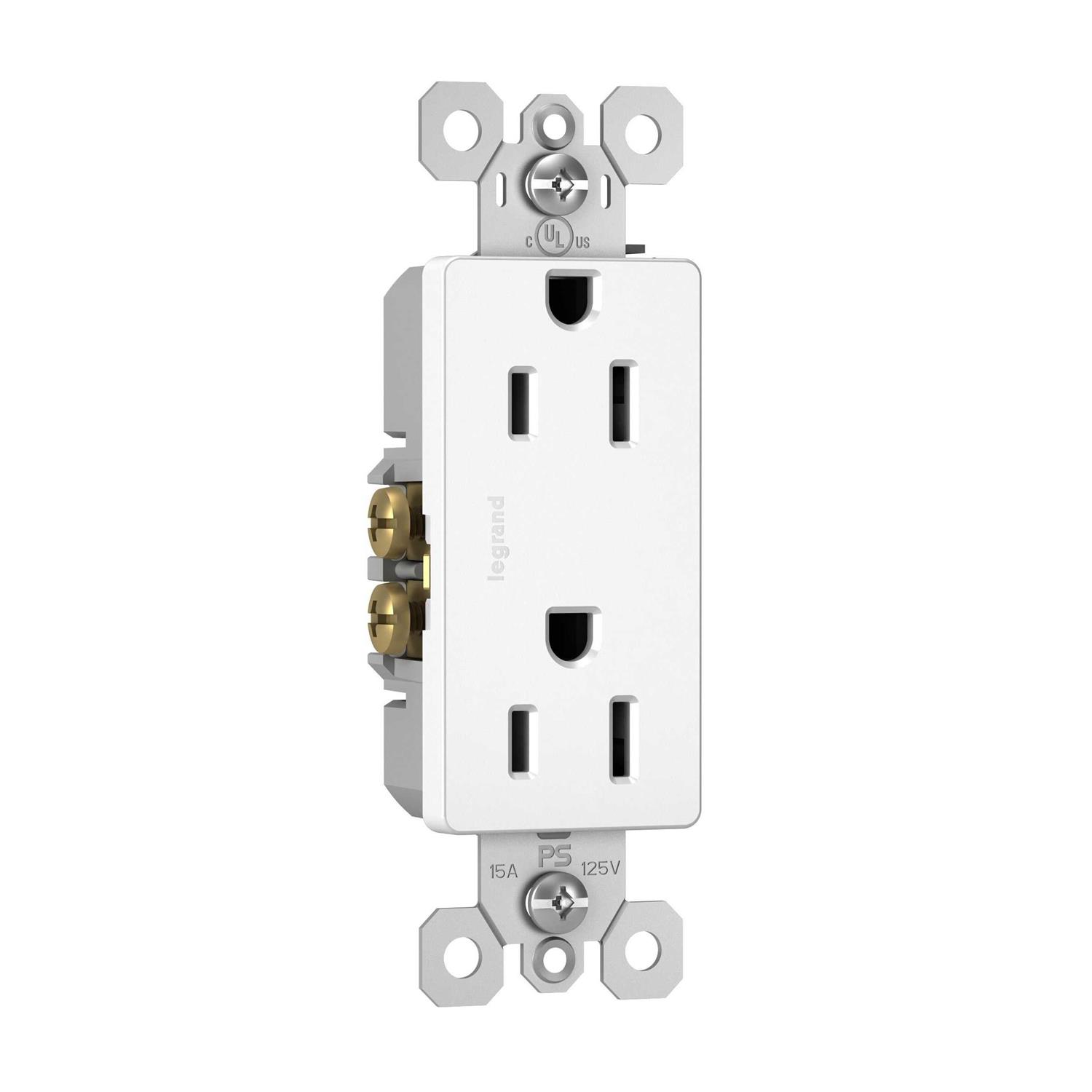 Pass & Seymour 885TRW Radiant Tamper-Resistant Duplex Receptacle - Inhomebuy