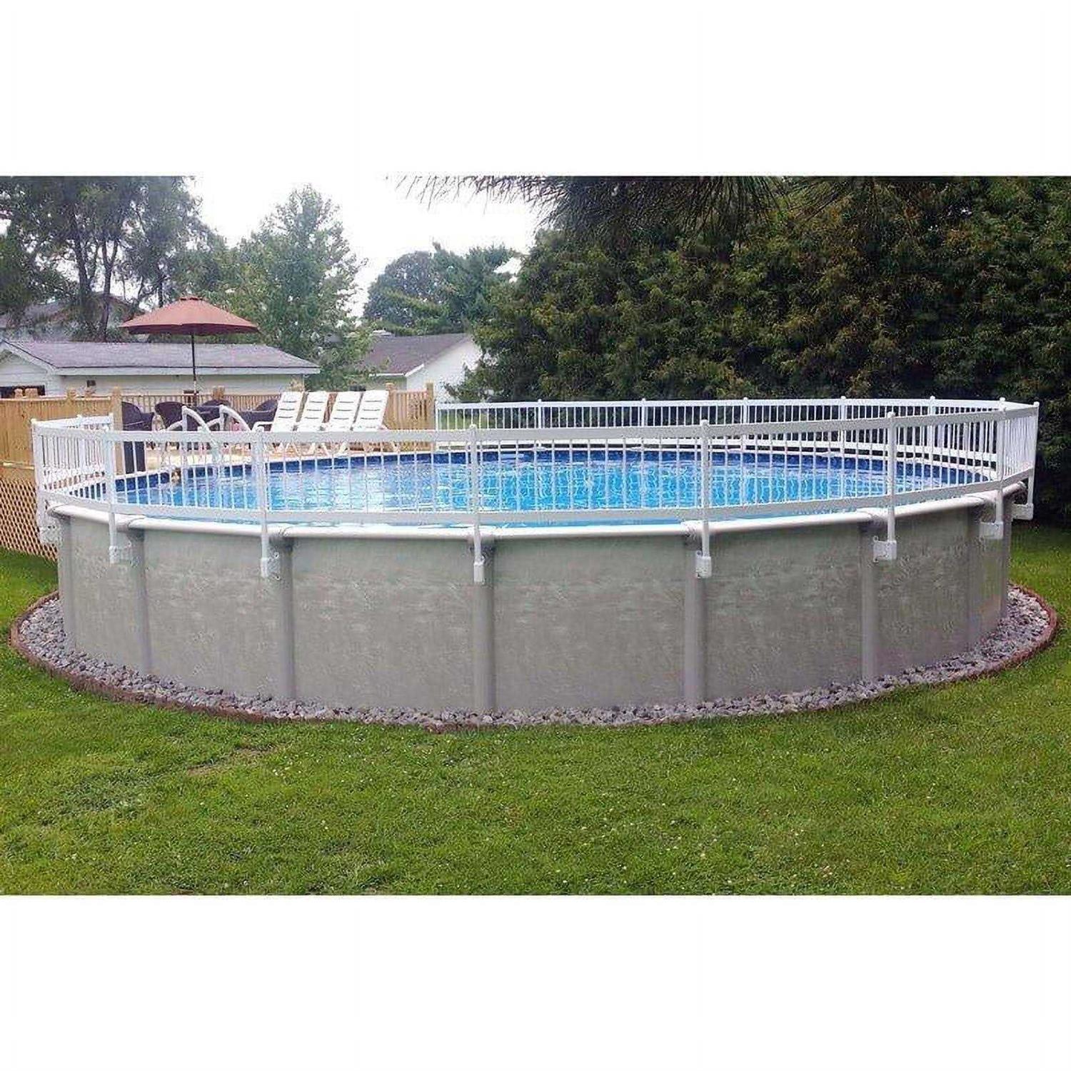 Vinyl Works 24 inch Resin Above Ground Pool Fence Base Kit - Inhomebuy
