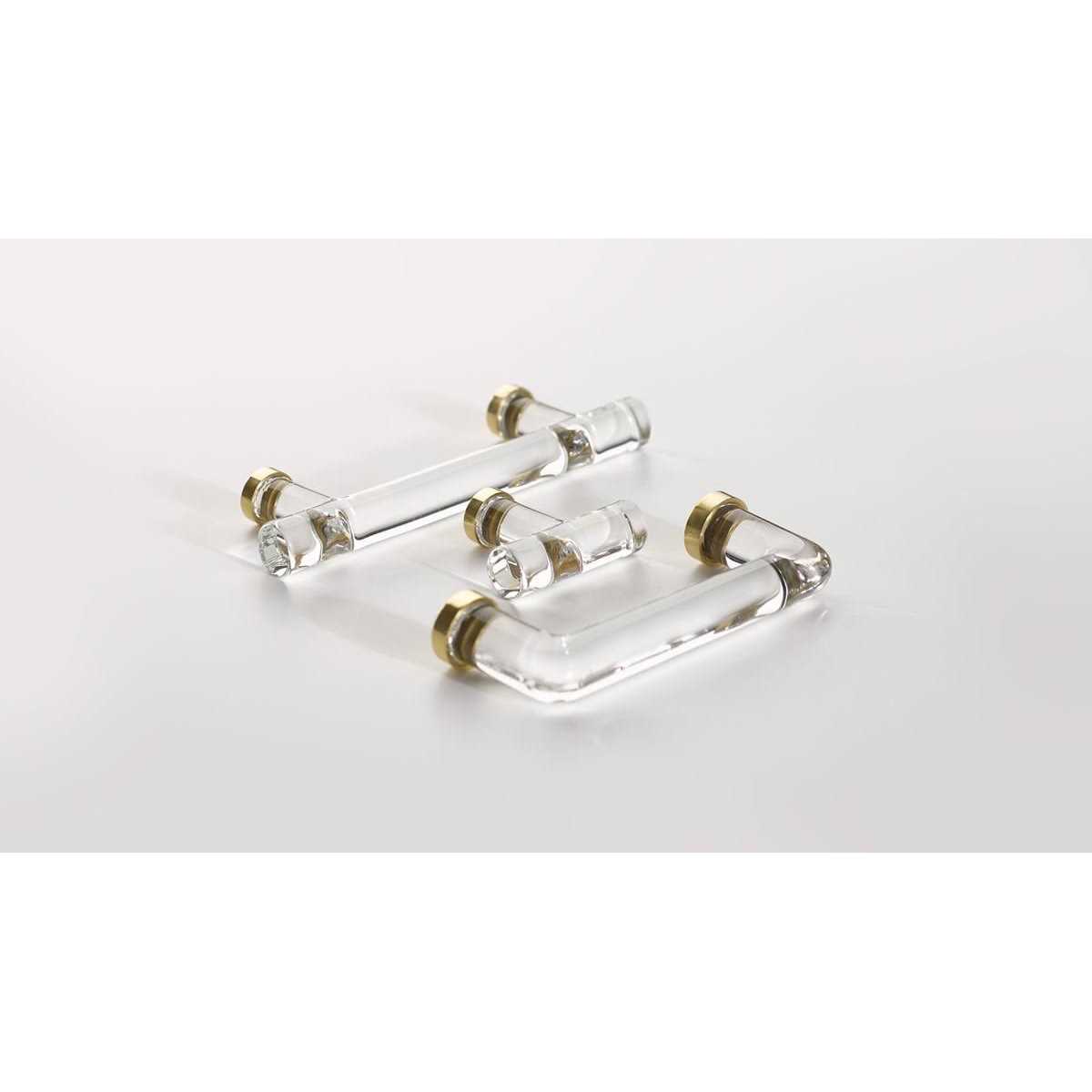 Emtek 4 Center to Center Crystal Cabinet Bar Pull 86724US - Inhomebuy
